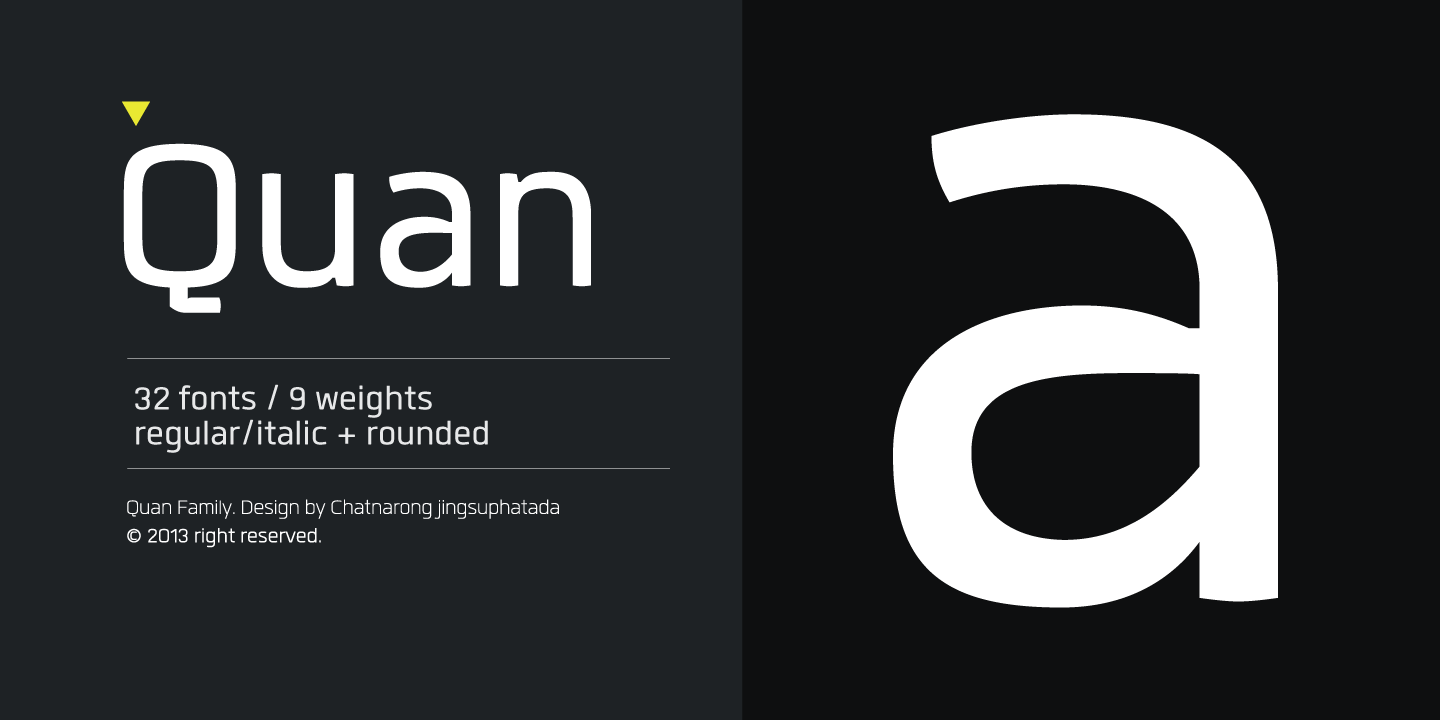 Пример шрифта Quan Bold